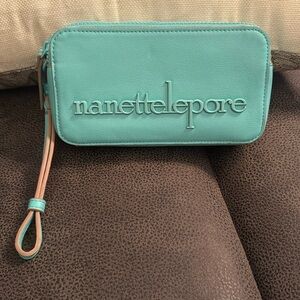 Nanette Lepore Arianna Aqua Wristlet Wallet - NWOT